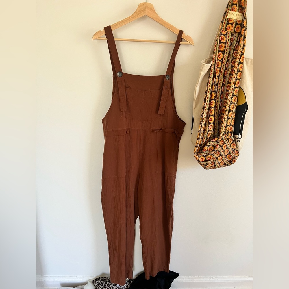 Linen overalls